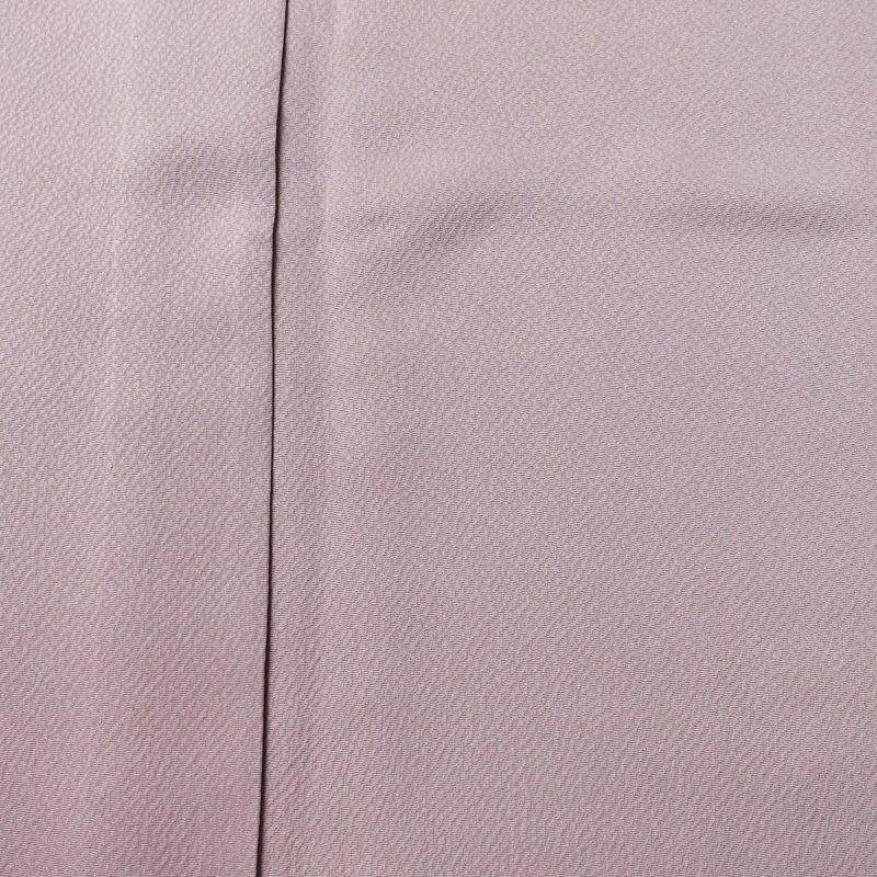 単衣 色無地 良品 落款入り 正絹 無地 単衣仕立て 身丈163.5cm 裄丈68cm リサイクル着物 着物 お茶会 フォーマル シンプル くすみパープル 紫・藤色_画像6