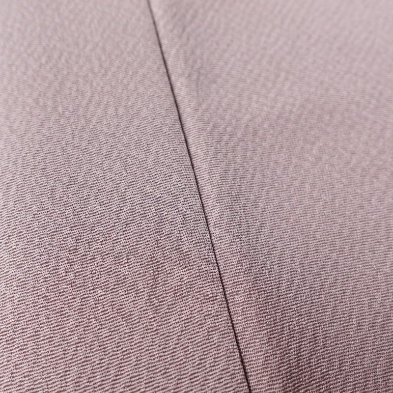 単衣 色無地 良品 落款入り 正絹 無地 単衣仕立て 身丈163.5cm 裄丈68cm リサイクル着物 着物 お茶会 フォーマル シンプル くすみパープル 紫・藤色_画像10