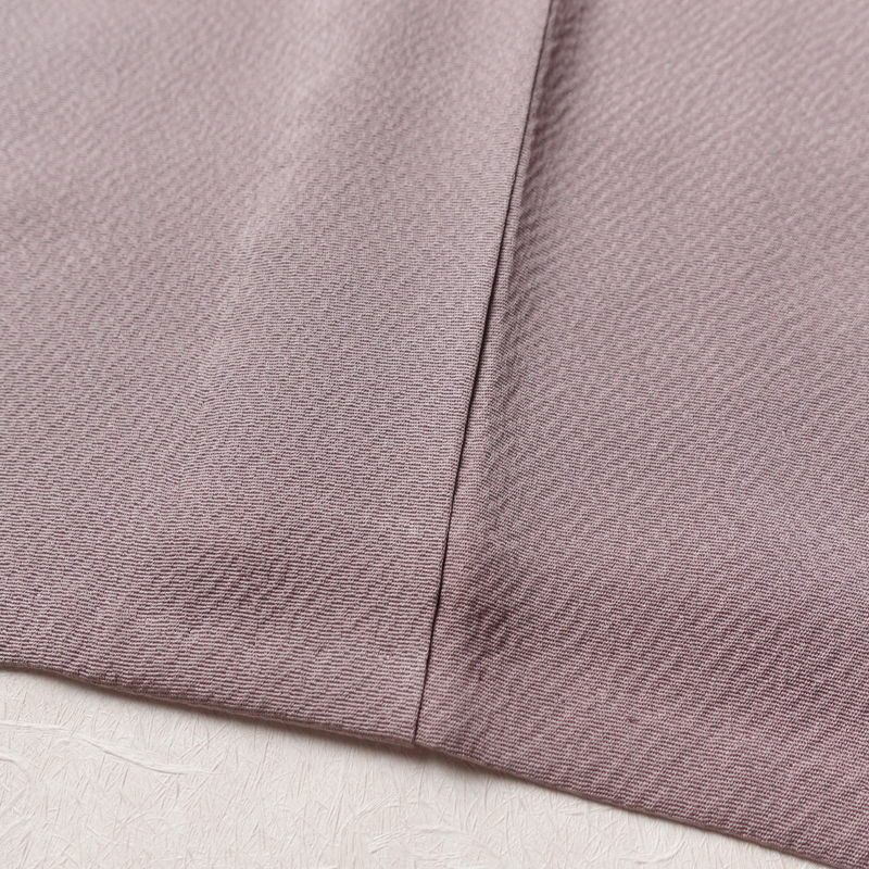 単衣 色無地 良品 落款入り 正絹 無地 単衣仕立て 身丈163.5cm 裄丈68cm リサイクル着物 着物 お茶会 フォーマル シンプル くすみパープル 紫・藤色_画像11