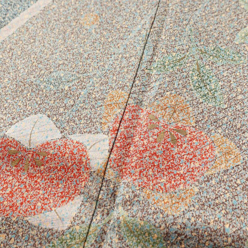 訪問着 正絹 花柄 袷仕立て 身丈161cm 裄丈63.5cm リサイクル着物 着物 共八掛 入学式 卒業式 七五三 お宮参り フォーマル 多色使い_画像6