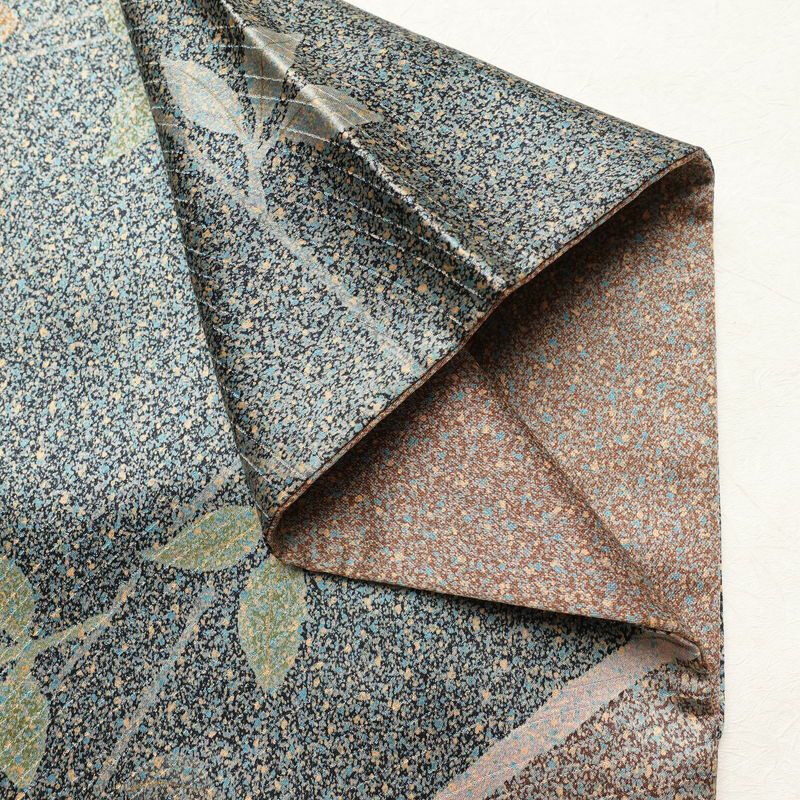 訪問着 正絹 花柄 袷仕立て 身丈161cm 裄丈63.5cm リサイクル着物 着物 共八掛 入学式 卒業式 七五三 お宮参り フォーマル 多色使い_画像13