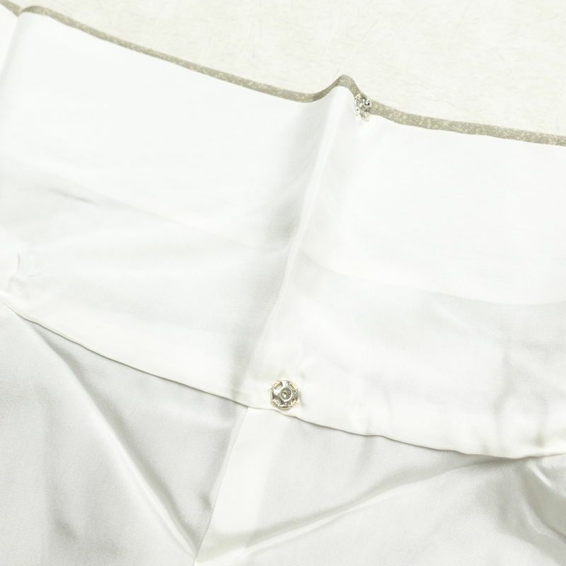 訪問着 縮緬 一つ紋付き 正絹 木の葉・植物柄 袷仕立て 身丈157cm 裄丈67.5cm リサイクル着物 着物 共八掛 入学式 卒業式 七五三 お宮参り フォーマル 上品 緑・うぐいす色_画像21