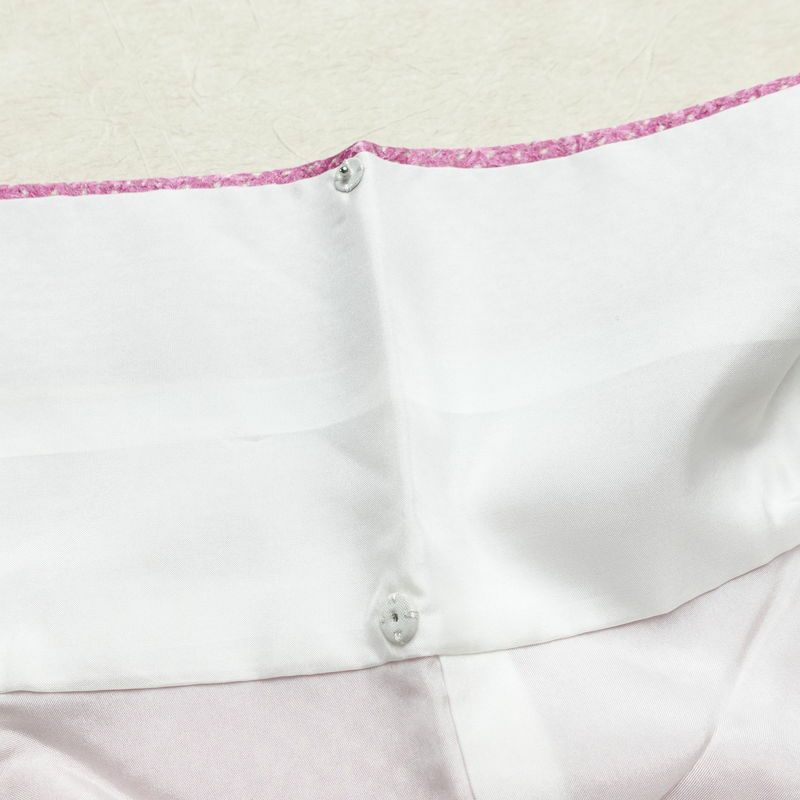 訪問着 美品 しつけ糸付き 絞り 総絞り 正絹 花柄 袷仕立て 身丈167.5cm 裄丈68.5cm リサイクル着物 着物 箔 入学式 結婚式 パーティー フォーマル 華やか 紫・藤色_画像20