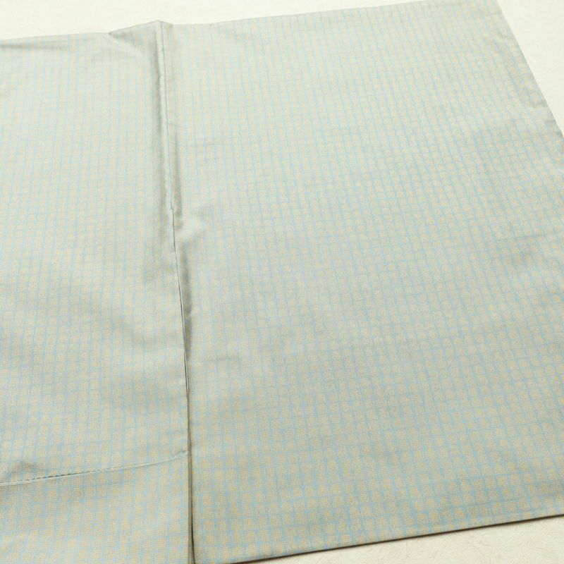 付け下げ 正絹 その他の柄 袷仕立て 身丈161cm 裄丈63.5cm リサイクル着物 着物 モダン 紬地 青・紺_画像14