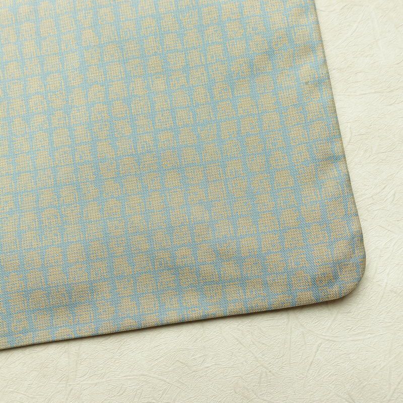 付け下げ 正絹 その他の柄 袷仕立て 身丈161cm 裄丈63.5cm リサイクル着物 着物 モダン 紬地 青・紺_画像16