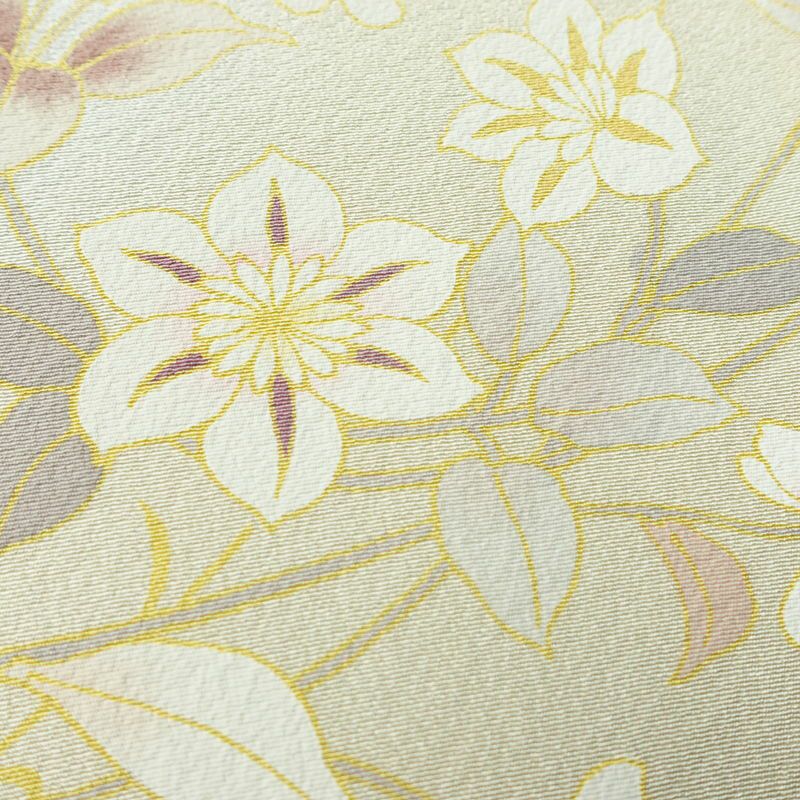 訪問着 良品 しつけ糸付き 縮緬 正絹 花柄 袷仕立て 身丈166cm 裄丈68cm リサイクル着物 着物 入学式 卒業式 七五三 お宮参り フォーマル 上品 青・紺_画像8