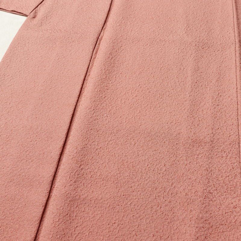 小紋 良品 鮫小紋 落款入り 圓間 正絹 流水・波柄 袷仕立て 身丈164.5cm 裄丈65.5cm リサイクル着物 着物 作家物 シンプル 洒落 ピンク_画像5