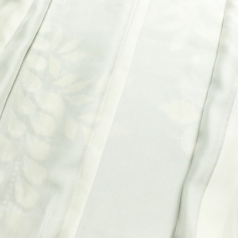 訪問着 良品 辻が花 落款入り 絞り 正絹 花柄 袷仕立て 身丈161.5cm 裄丈67.5cm リサイクル着物 着物 結婚式 パーティー フォーマル 華やか 緑・うぐいす色_画像19