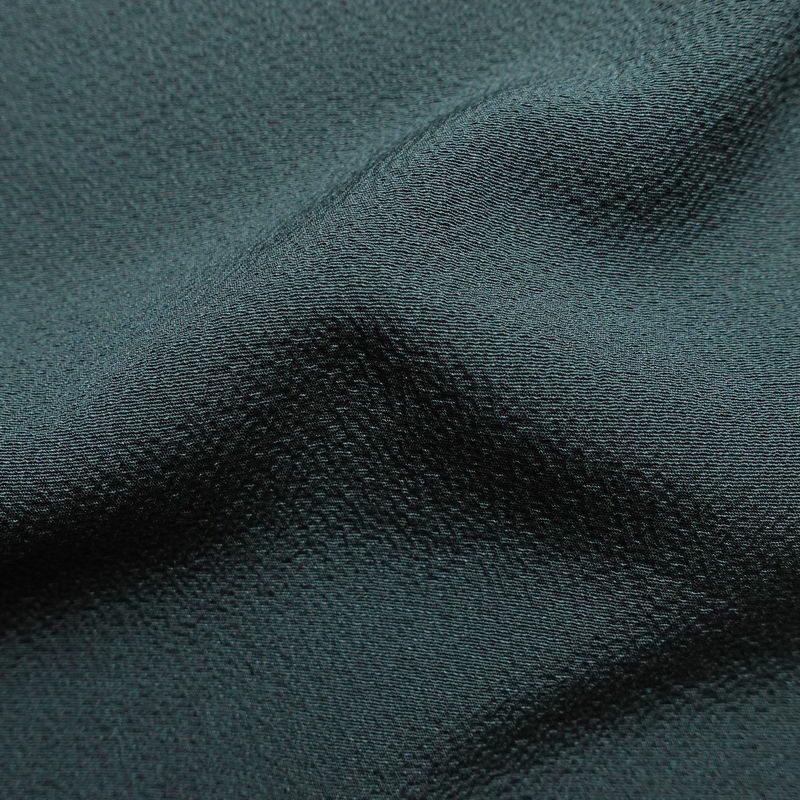 付け下げ 落款入り 辻村寿三郎 ジュサブロー 縮緬 正絹 花柄 袷仕立て 身丈159cm 裄丈63cm リサイクル着物 着物 卒業式 七五三 お宮参り フォーマル シンプル 緑・うぐいす色_画像21