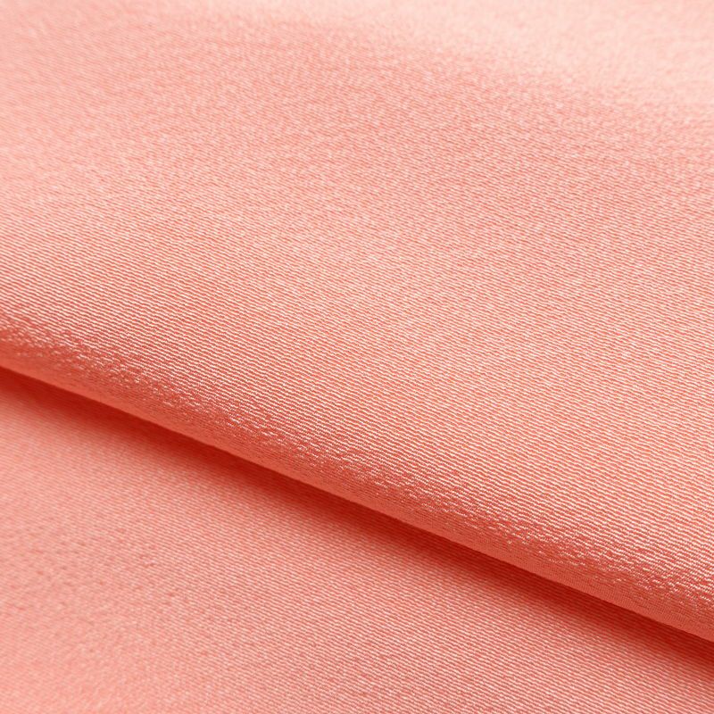 色無地 美品 しつけ糸付き 縮緬 一つ紋付き 正絹 無地 袷仕立て 身丈165.5cm 裄丈66.5cm リサイクル着物 着物 お茶会 フォーマル シンプル ピンク_画像20