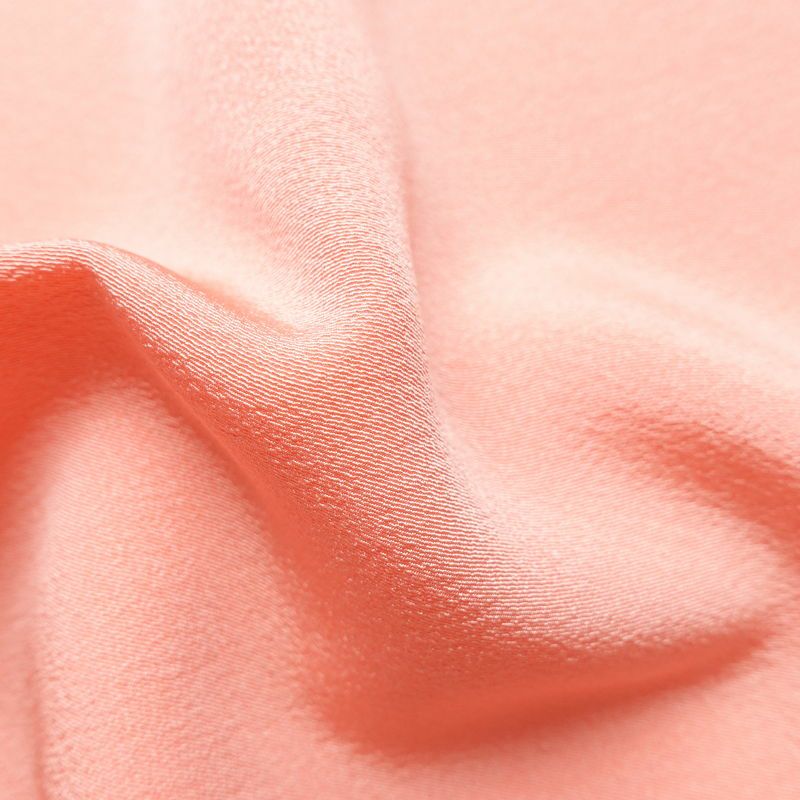 色無地 美品 しつけ糸付き 縮緬 一つ紋付き 正絹 無地 袷仕立て 身丈165.5cm 裄丈66.5cm リサイクル着物 着物 お茶会 フォーマル シンプル ピンク_画像21