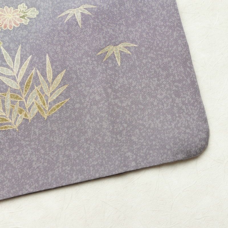 訪問着 良品 金駒刺繍 正絹 風景柄 袷仕立て 身丈166cm 裄丈68cm リサイクル着物 着物 箔 金彩 入学式 卒業式 七五三 お宮参り フォーマル 上品 紫・藤色_画像15