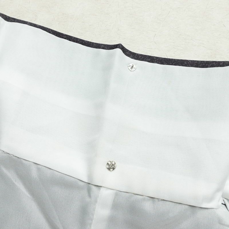 訪問着 良品 金駒刺繍 正絹 風景柄 袷仕立て 身丈166cm 裄丈68cm リサイクル着物 着物 箔 金彩 入学式 卒業式 七五三 お宮参り フォーマル 上品 紫・藤色_画像20