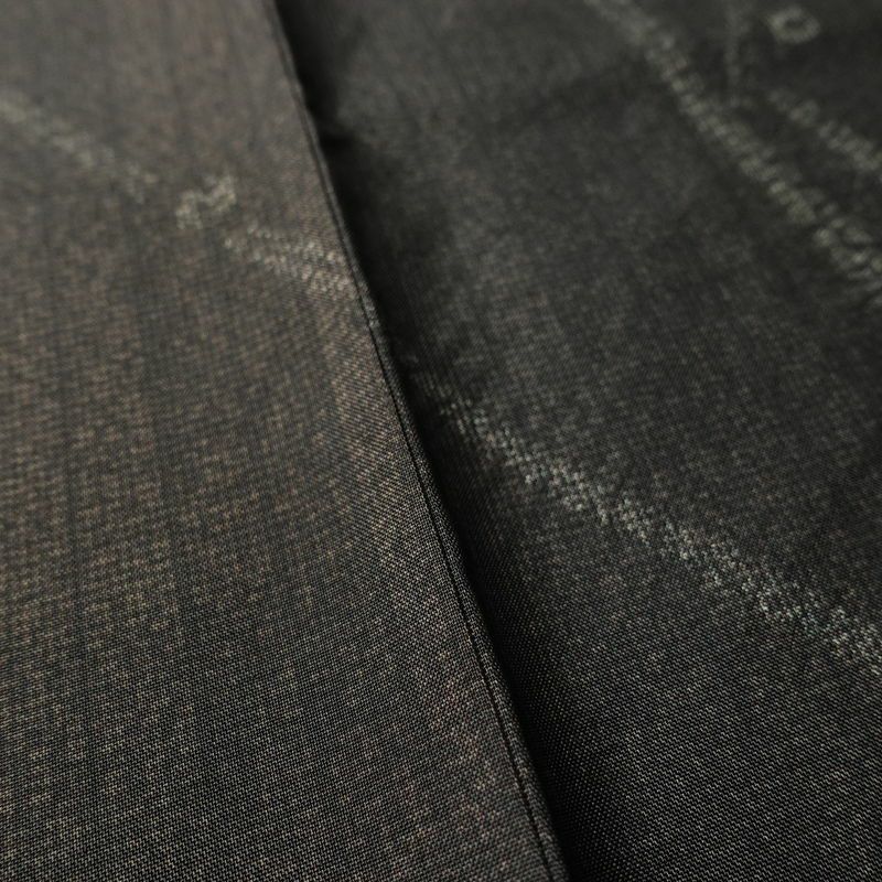 大島紬 付下 美品 証紙あり 落款入り しつけ糸付き 正絹 花柄 袷仕立て 身丈152cm 裄丈65cm リサイクル着物 おしゃれ 着物 茶_画像9