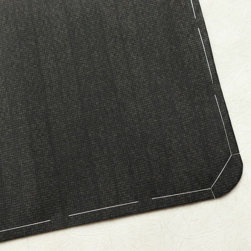 大島紬 付下 美品 証紙あり 落款入り しつけ糸付き 正絹 花柄 袷仕立て 身丈152cm 裄丈65cm リサイクル着物 おしゃれ 着物 茶_画像15