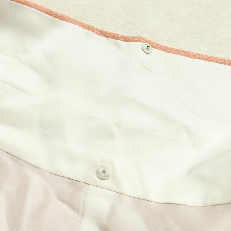 訪問着 美品 しつけ糸付き 絞り 正絹 花柄 袷仕立て 身丈167.5cm 裄丈65cm リサイクル着物 着物 刺繍 金彩 入学式 結婚式 パーティー フォーマル 絞り加工 華やか ピンク_画像22