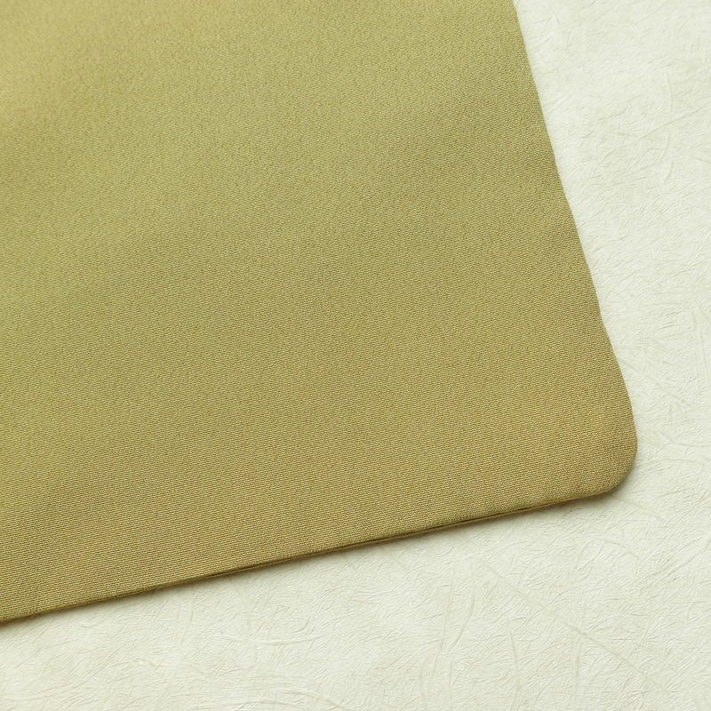 訪問着 良品 金駒刺繍 一つ紋付き 正絹 花柄 袷仕立て 身丈160.5cm 裄丈65cm リサイクル着物 着物 箔 金彩 入学式 卒業式 七五三 パーティー お宮参り フォーマル 黄・黄土色_画像17