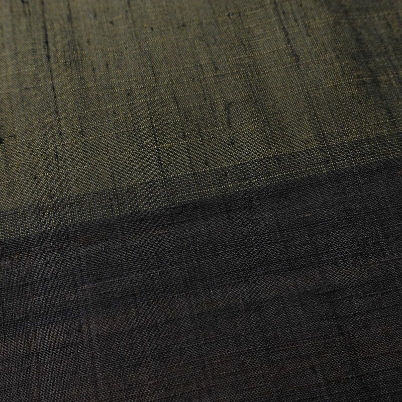 紬 正絹 縞柄・線柄 袷仕立て 身丈152.5cm 裄丈62cm リサイクル着物 着物 モダン 緑・うぐいす色_画像7