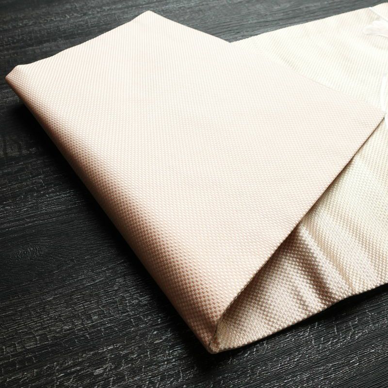 名古屋帯 太鼓柄 銀駒刺繍 正絹 花柄 名古屋仕立て 銀糸 刺繍 ピンク_画像8