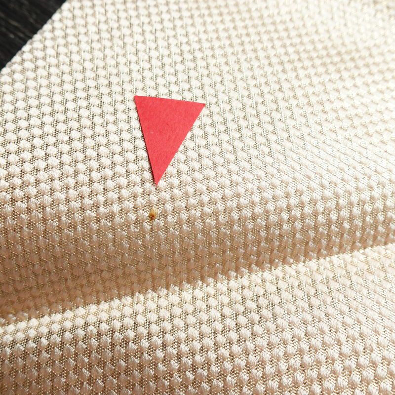 名古屋帯 太鼓柄 銀駒刺繍 正絹 花柄 名古屋仕立て 銀糸 刺繍 ピンク_画像18