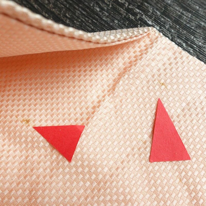 名古屋帯 太鼓柄 銀駒刺繍 正絹 花柄 名古屋仕立て 銀糸 刺繍 ピンク_画像20