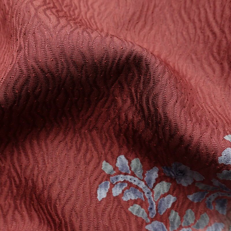 訪問着 美品 ふくれ織 正絹 花柄 袷仕立て 身丈167cm 裄丈70cm 金彩 入学式 卒業式 結婚式 七五三 パーティー お宮参り フォーマル 多色使い_画像21