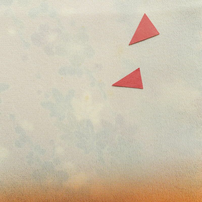 小紋 縮緬 正絹 花柄 袷仕立て 身丈154cm 裄丈65cm リサイクル着物 着物 橙_画像20