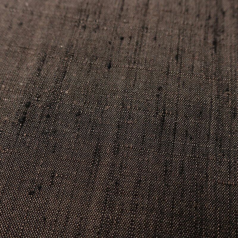 男性用 紬アンサンブル セット 着物 羽織 良品 しつけ糸付き アンサンブル 正絹 無地 袷仕立て 身丈148cm 裄丈71cm リサイクル着物 着物 金彩 茶_画像8