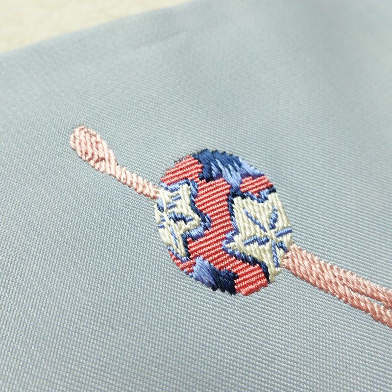 名古屋帯 太鼓柄 正絹 その他の柄 名古屋仕立て なごや帯 リサイクル帯 帯 シンプル おしゃれ かんざし 簪 青・紺_画像13