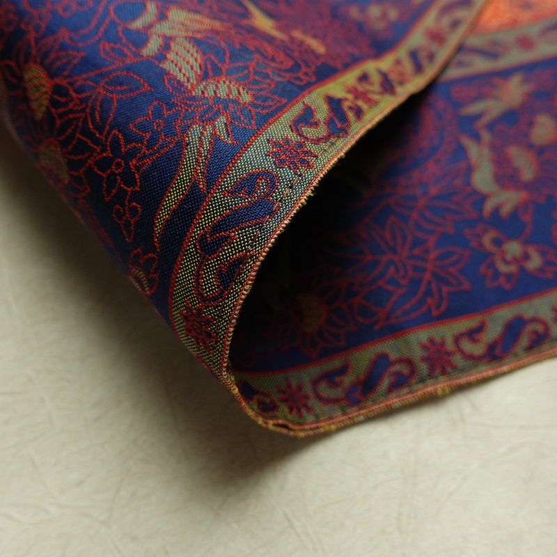 名古屋帯 全通柄 正絹 幾何学柄・抽象柄 名古屋仕立て なごや帯 リサイクル帯 帯 多色使い_画像11