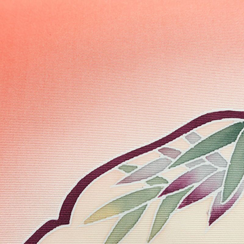 名古屋帯 太鼓柄 正絹 古典柄 名古屋仕立て なごや帯 リサイクル帯 帯 シンプル ピンク_画像5