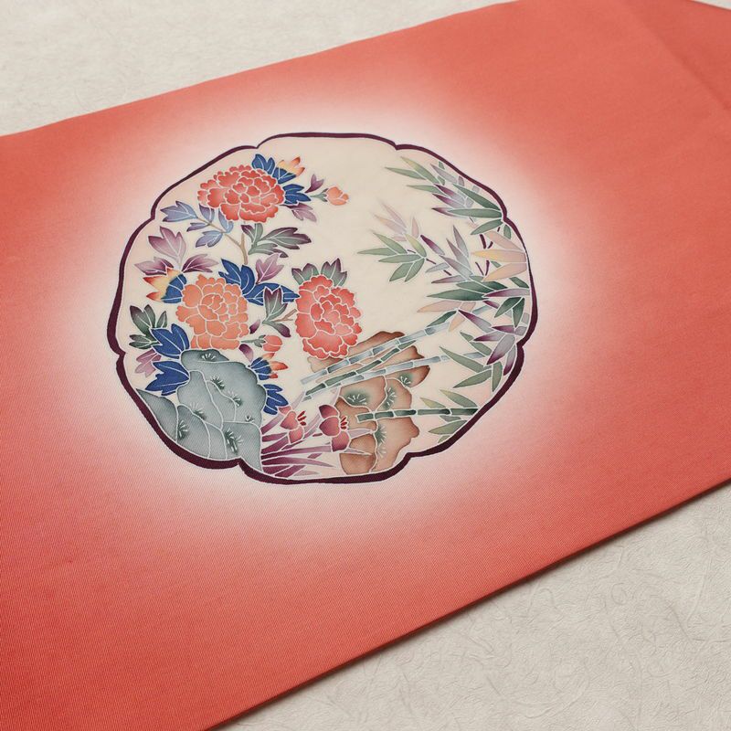 名古屋帯 太鼓柄 正絹 古典柄 名古屋仕立て なごや帯 リサイクル帯 帯 シンプル ピンク_画像15