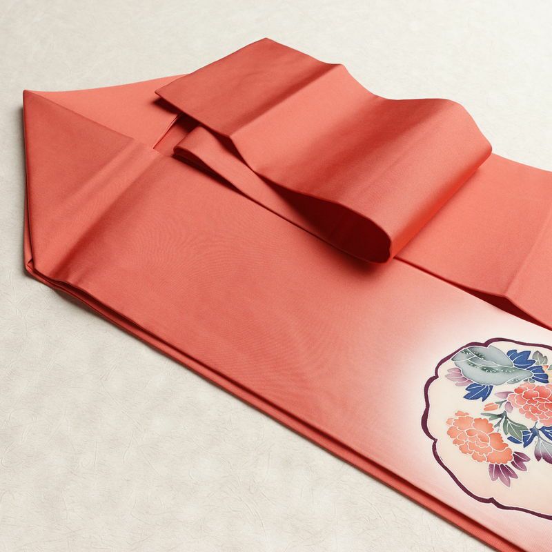 名古屋帯 太鼓柄 正絹 古典柄 名古屋仕立て なごや帯 リサイクル帯 帯 シンプル ピンク_画像21