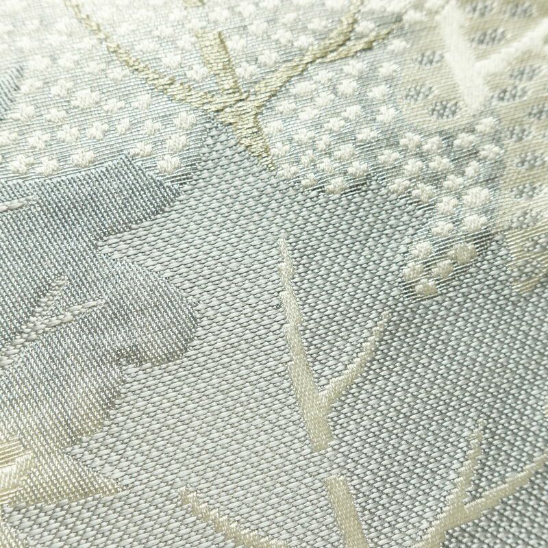 名古屋帯 六通柄 正絹 風景柄 通し仕立て なごや帯 リサイクル帯 帯 多色使い_画像4