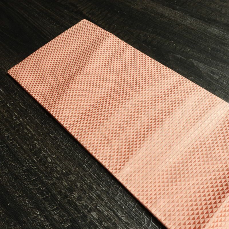 名古屋帯 太鼓柄 良品 正絹 木の葉・植物柄 名古屋仕立て なごや帯 リサイクル帯 帯 シンプル 上品 ピンク_画像16