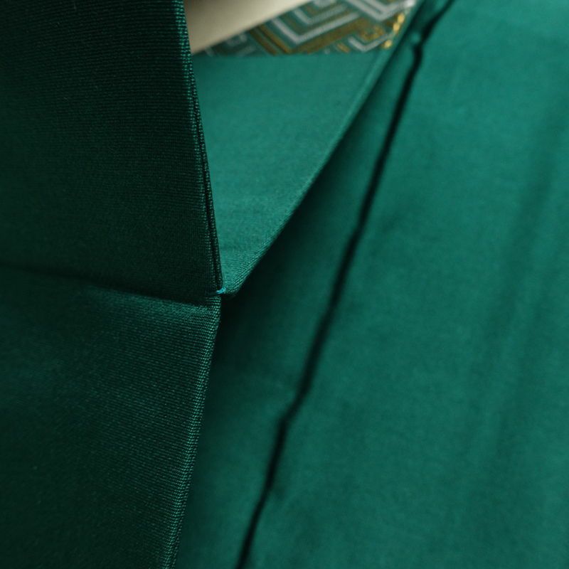 名古屋帯 太鼓柄 正絹 幾何学柄・抽象柄 名古屋仕立て なごや帯 リサイクル帯 帯 箔 緑・うぐいす色_画像20