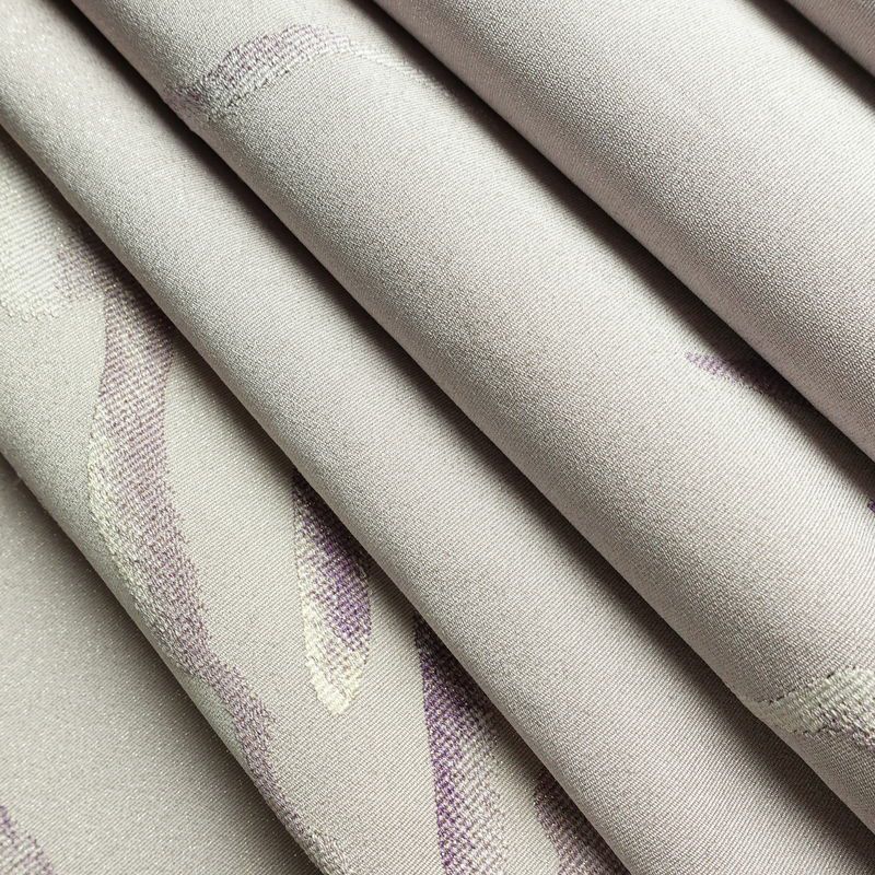 名古屋帯 太鼓柄 正絹 幾何学柄・抽象柄 通し仕立て なごや帯 リサイクル帯 帯 銀通し 紫・藤色_画像21