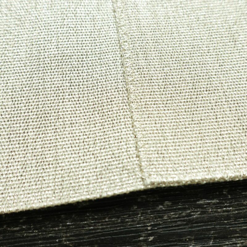 名古屋帯 太鼓柄 美品 正絹 人物・動物柄 松葉仕立て なごや帯 リサイクル帯 帯 刺繍 金糸 銀糸 シンプル 金・銀_画像18