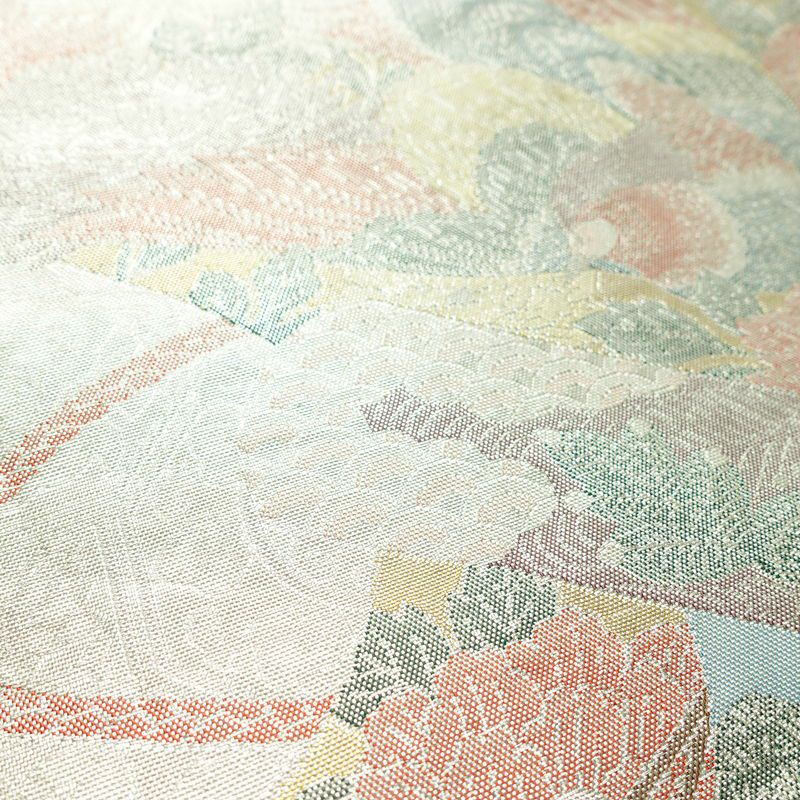 袋帯 六通柄 正絹 古典柄 リサイクル帯 帯 入学式 卒業式 七五三 パーティー お宮参り フォーマル 金・銀_画像3