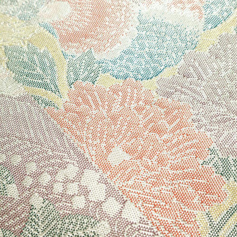 袋帯 六通柄 正絹 古典柄 リサイクル帯 帯 入学式 卒業式 七五三 パーティー お宮参り フォーマル 金・銀_画像4