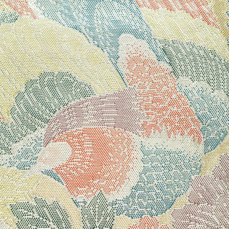 袋帯 六通柄 正絹 古典柄 リサイクル帯 帯 入学式 卒業式 七五三 パーティー お宮参り フォーマル 金・銀_画像5