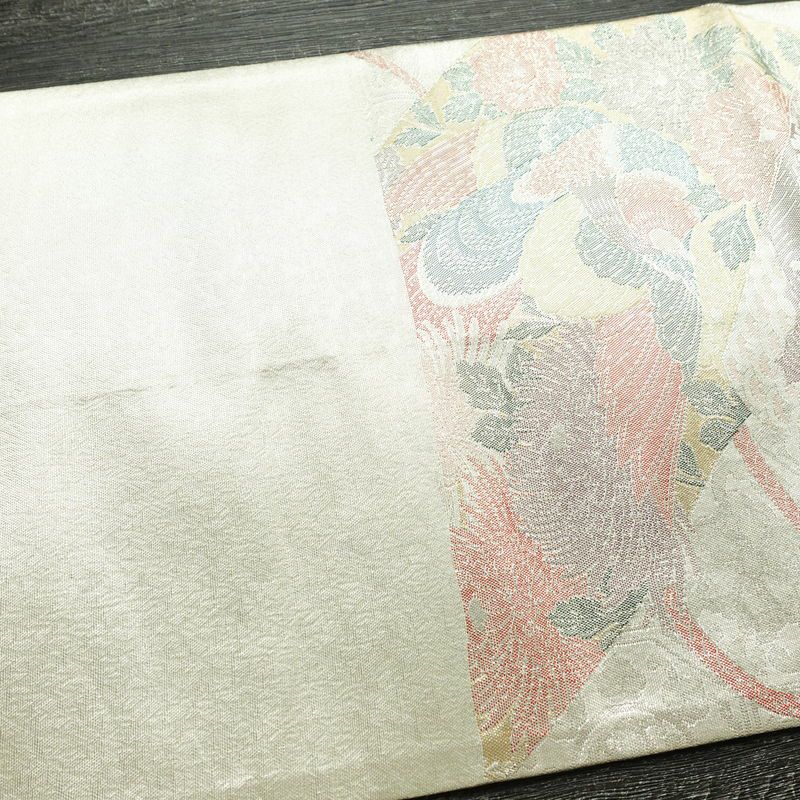 袋帯 六通柄 正絹 古典柄 リサイクル帯 帯 入学式 卒業式 七五三 パーティー お宮参り フォーマル 金・銀_画像17