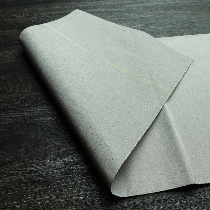名古屋帯 太鼓柄 美品 正絹 古典柄 松葉仕立て なごや帯 リサイクル帯 帯 金糸 シンプル グレー_画像11
