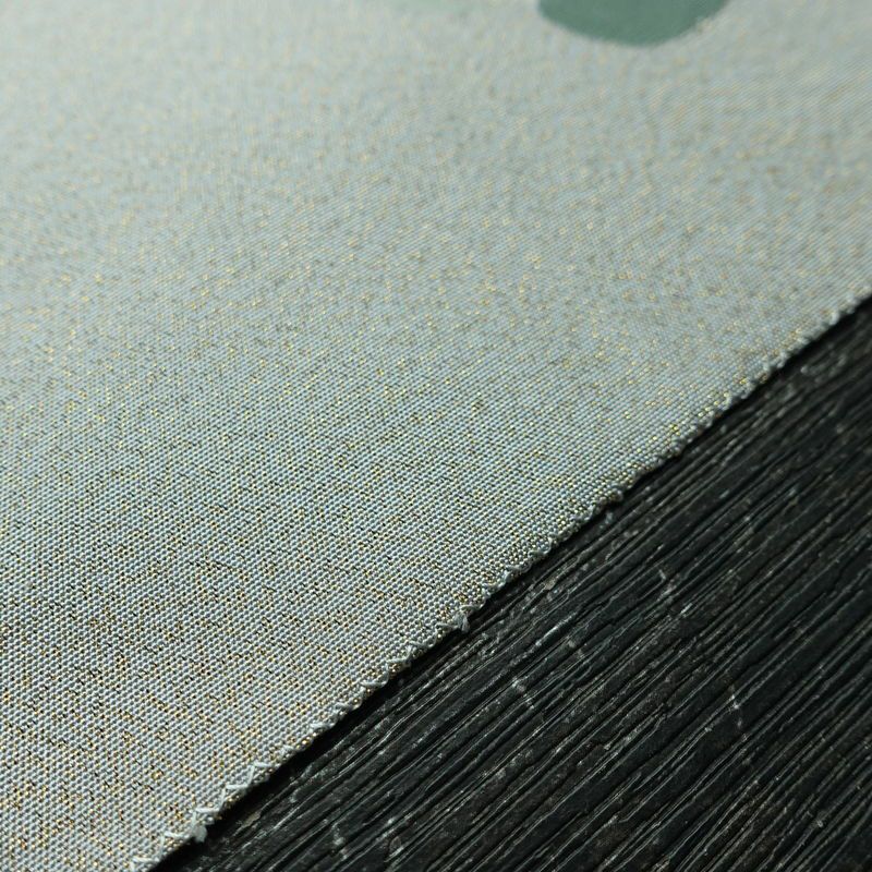 名古屋帯 太鼓柄 美品 正絹 古典柄 松葉仕立て なごや帯 リサイクル帯 帯 金糸 シンプル グレー_画像14