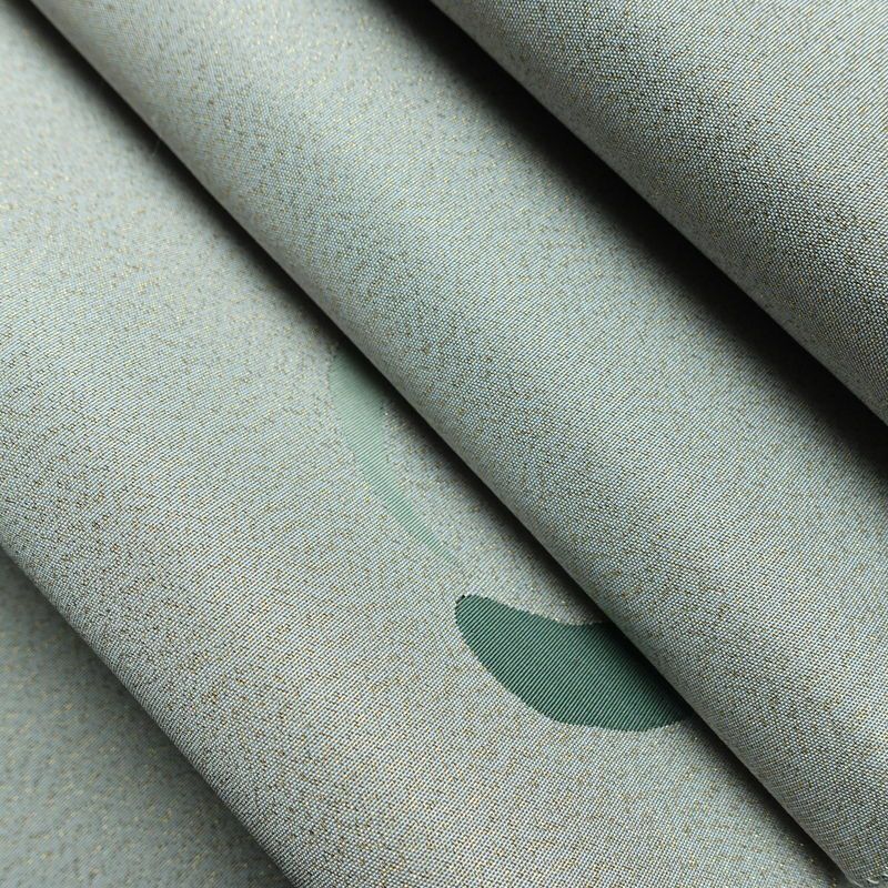 名古屋帯 太鼓柄 美品 正絹 古典柄 松葉仕立て なごや帯 リサイクル帯 帯 金糸 シンプル グレー_画像20