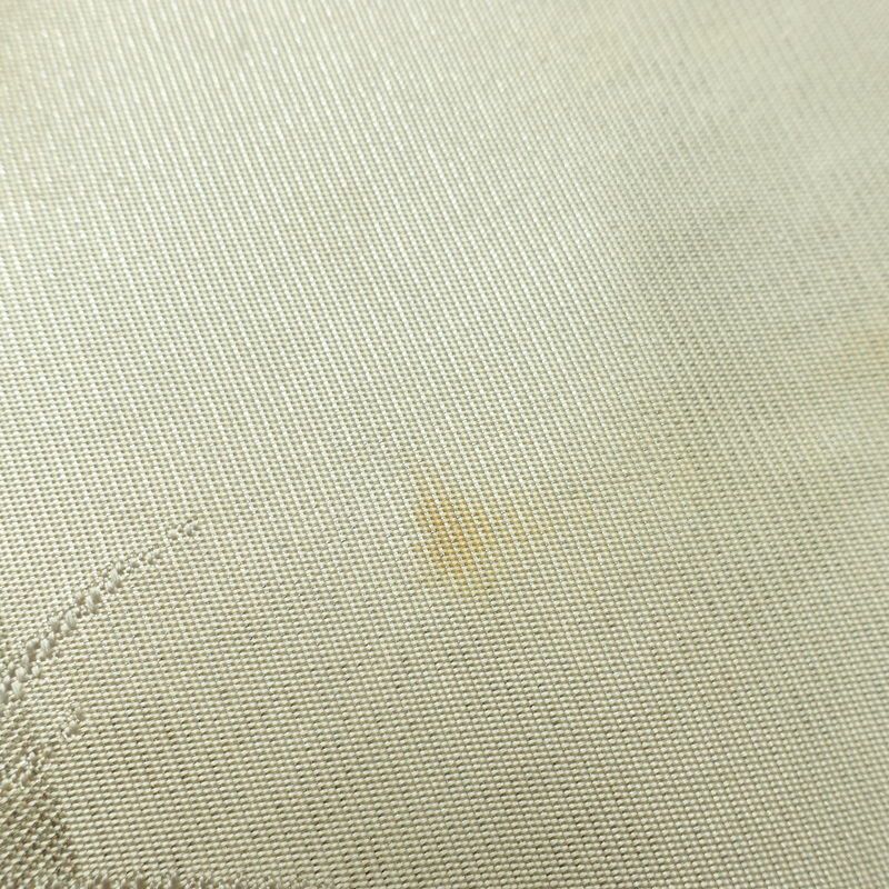 名古屋帯 双美洋花文 六通柄 正絹 花柄 名古屋仕立て なごや帯 リサイクル帯 帯 箔 金・銀_画像13