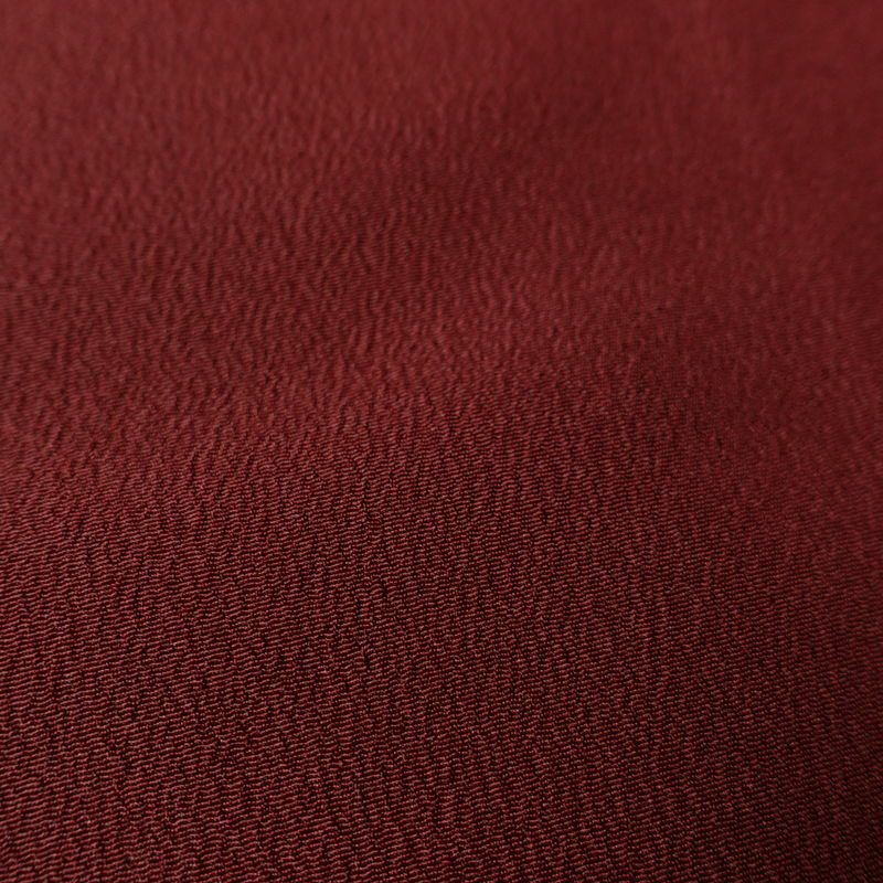 色無地 しつけ糸付き ポリエステル 無地 袷仕立て 身丈163.5cm 裄丈65cm リサイクル着物 着物 小豆・エンジ_画像8