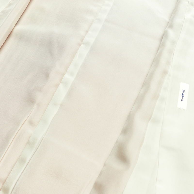 訪問着 美品 落款入り 金駒刺繍 正絹 古典柄 袷仕立て 身丈158.5cm 裄丈65.5cm リサイクル着物 着物 箔 金彩 扇面 ピンク_画像19