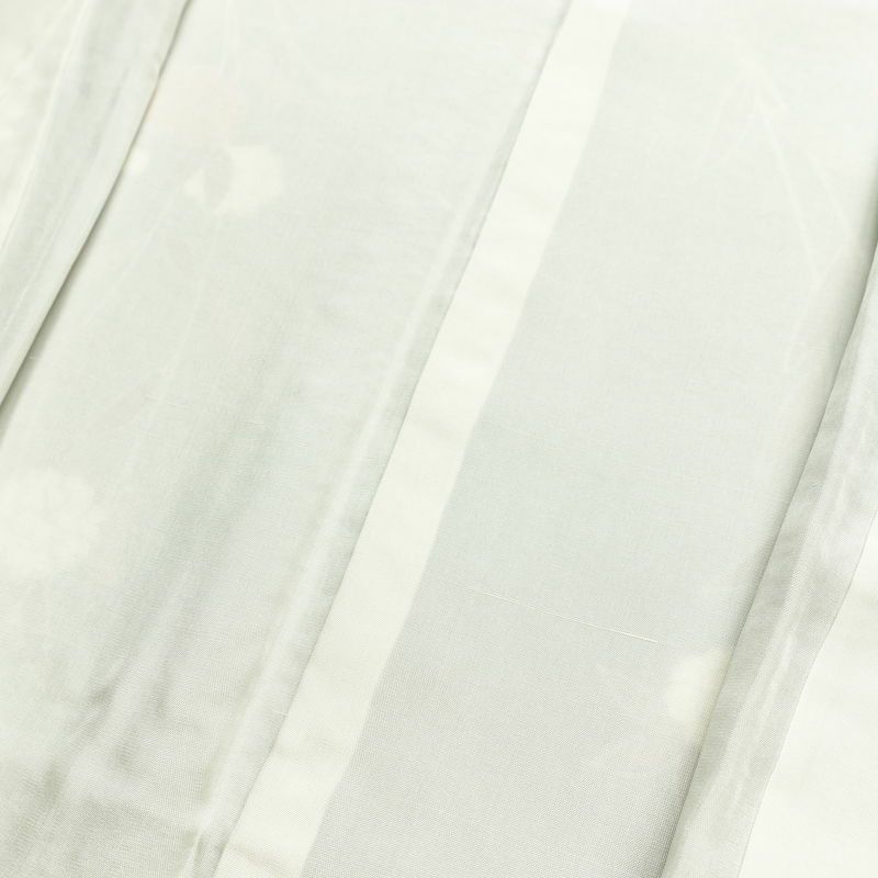 訪問着 縮緬 正絹 木の葉・植物柄 袷仕立て 身丈150.5cm 裄丈62cm リサイクル着物 着物 金彩 入学式 卒業式 七五三 お宮参り フォーマル 緑・うぐいす色_画像19