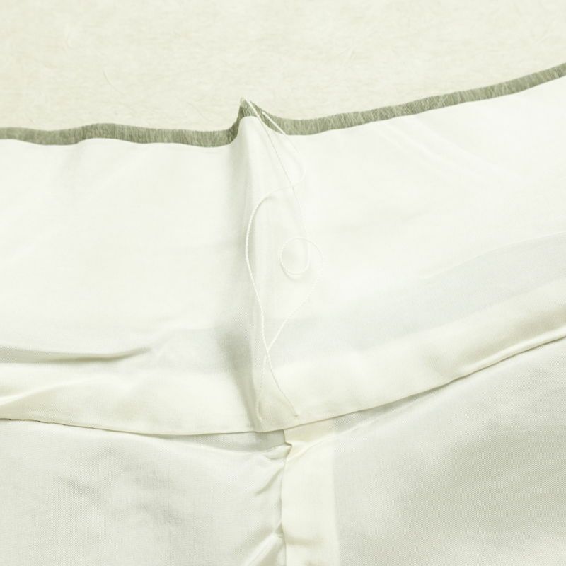 訪問着 縮緬 正絹 木の葉・植物柄 袷仕立て 身丈150.5cm 裄丈62cm リサイクル着物 着物 金彩 入学式 卒業式 七五三 お宮参り フォーマル 緑・うぐいす色_画像20